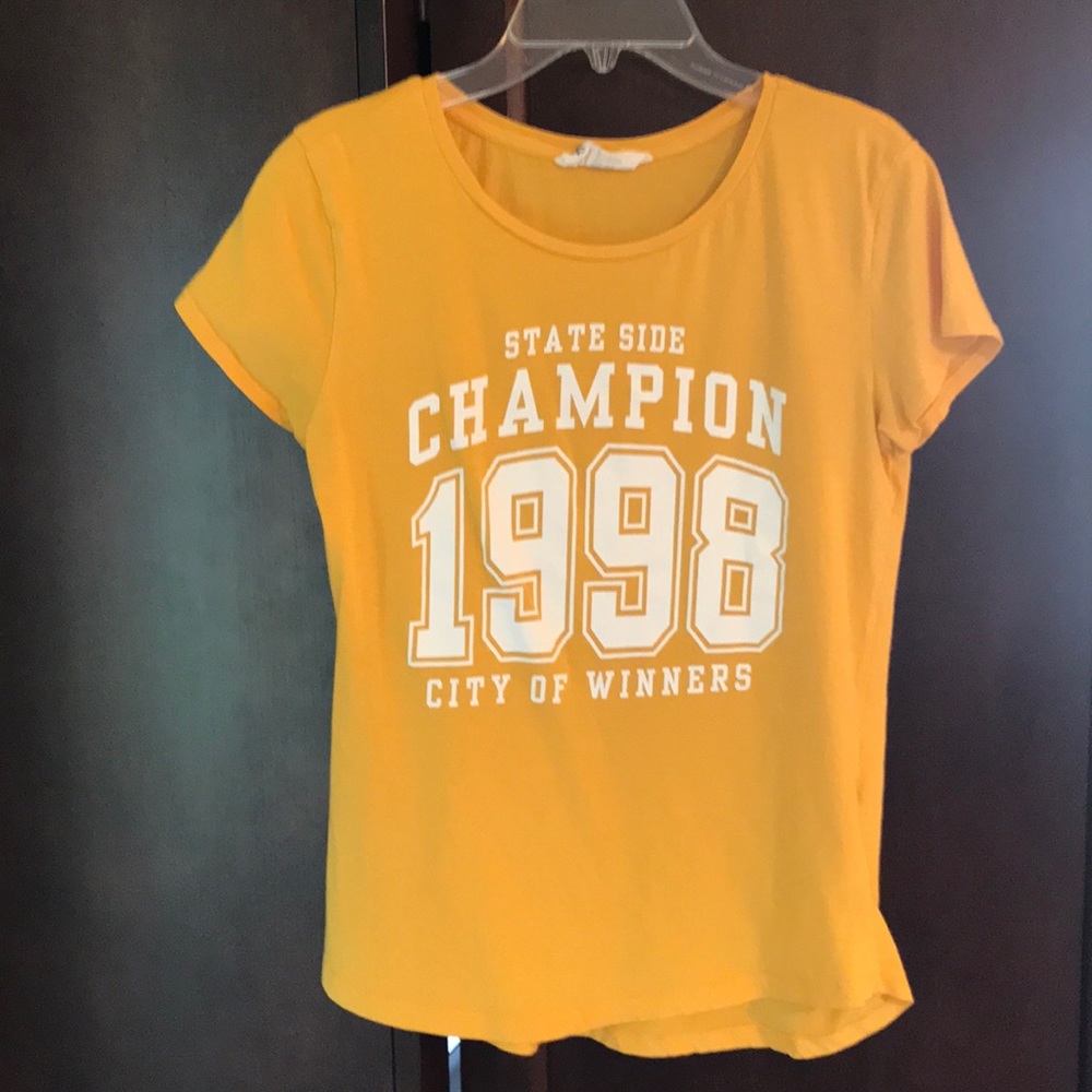 H&M Yellow Champion Tee